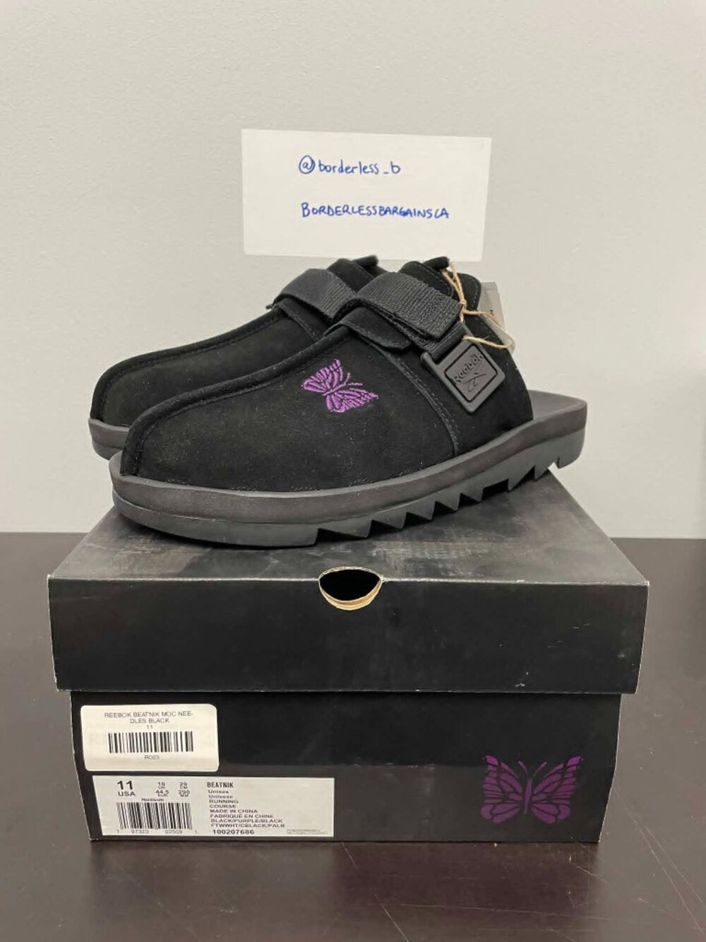 Men's Reebok x Needles Beatnik Black (100207686) (Unisex) - Size US 11